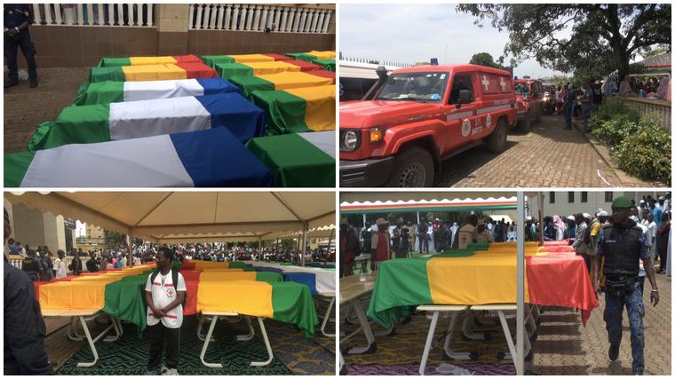 Conakry. Éboulement d’une montagne de déchets: la Guinée et la Sierra Leone rendent un dernier hommage aux victimes