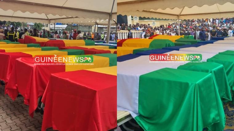 Tragédie de Dar-Es-Salam : la Guinée et la Sierra Leone rendent un dernier hommage aux 36 victimes de la décharge
