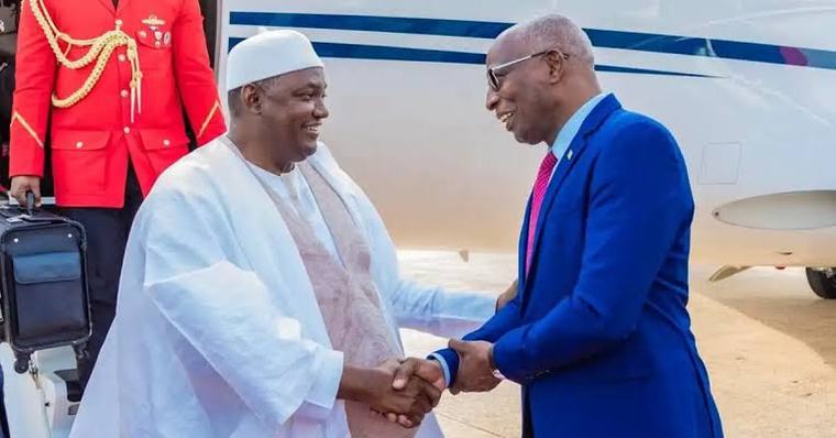 Le président gambien Adama Barrow est arrivé cet après-midi à Conakry
